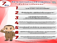 แนวทางการปฏิบัติตนของข้าราชการตำรวจ ตามประมวลจริยธรรมข้าราชการตำรวจ